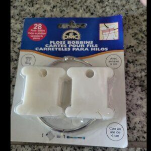 DMC floss bobbins. 28 plastic bobbins